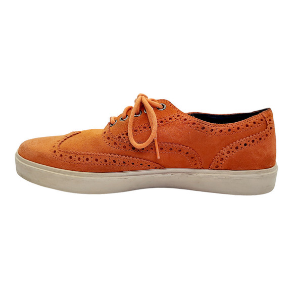 Cole Haan Bergen Wingtip Orange Suede Oxfords Style Sneakers Men's 8.5M - Picture 8 of 9